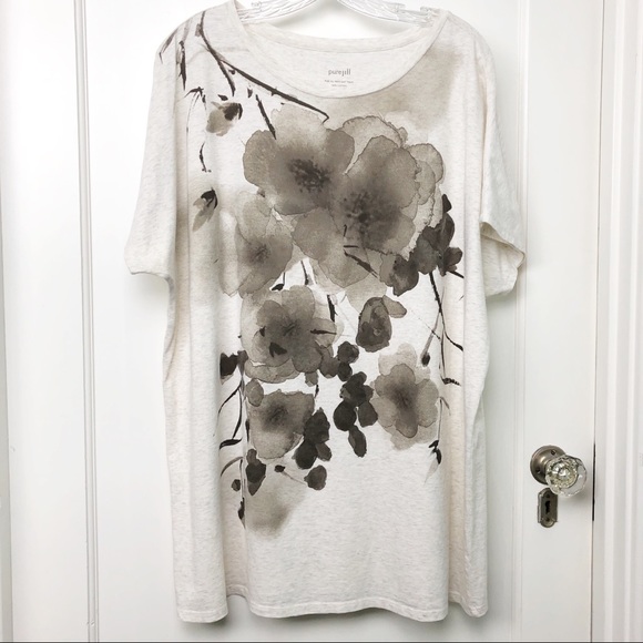 J Jill Tops J Jill Pure Jill 0 Linen Floral T Shirt Large Poshmark J Jill Tops J Jill Pure Jill 0 Linen Floral T Shirt Large Poshmark